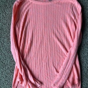 Women's Pink Long Sleeve Top